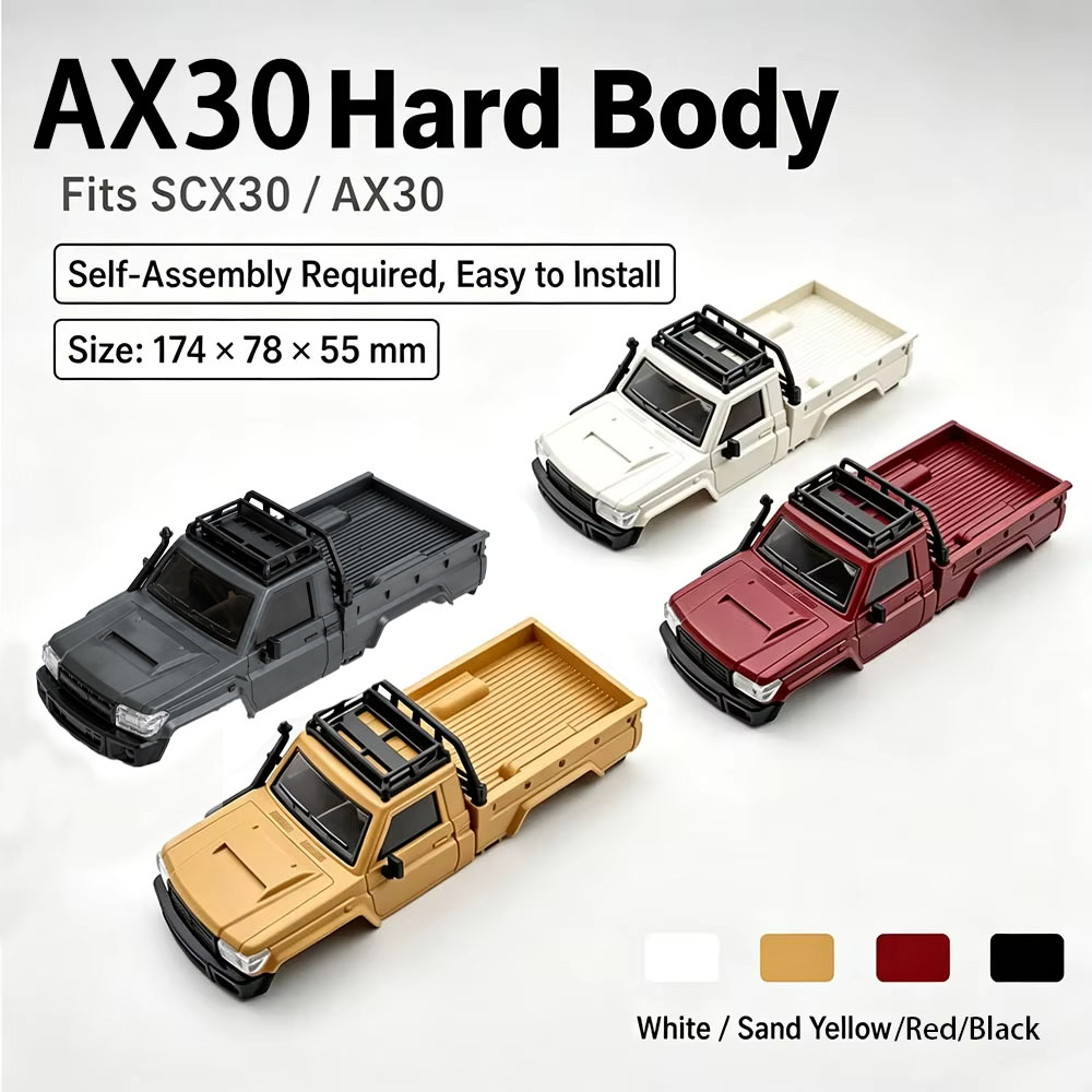 Rc Hobby Models - AX30 Pickup Hard Body Shell For
