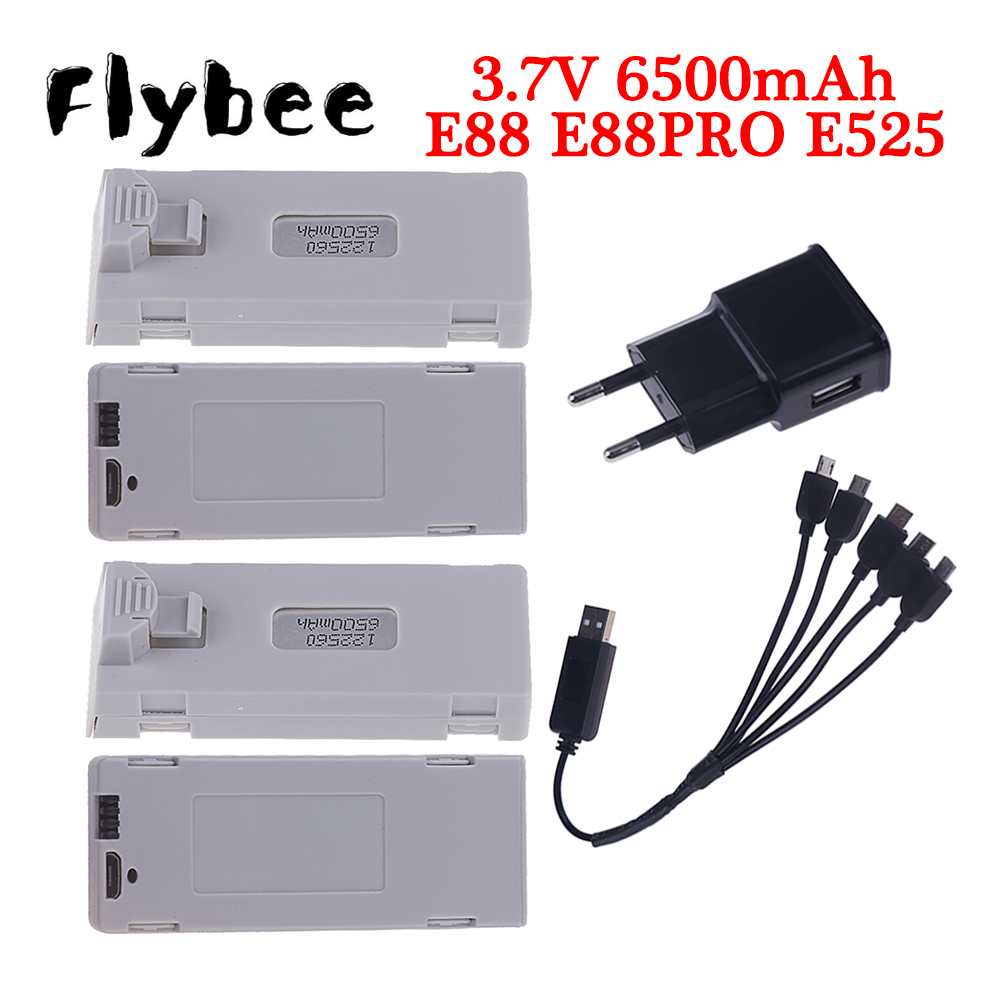 Rc And Hobby - Original E88 Battery 3.7V 6500mAh Lipo