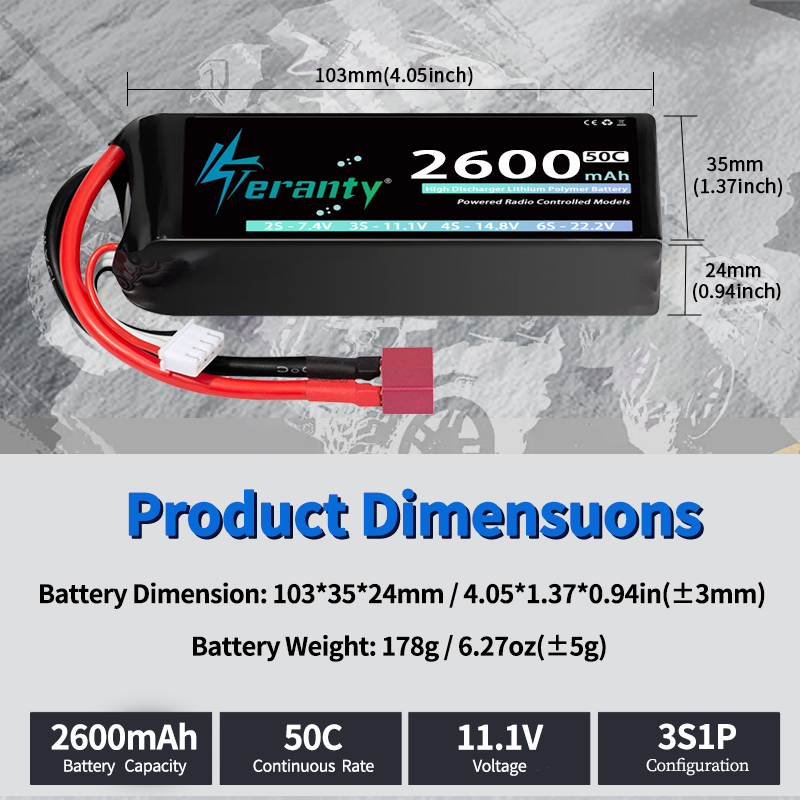TERANTY 3S 2200/2400/2600mAh L - Rc Hobby Models review and price
