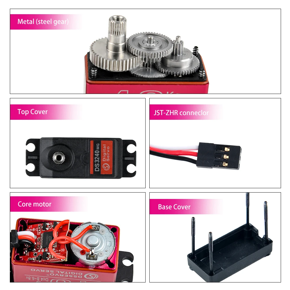 40KG Dsservo DS3240 Large Torq - Servo Metal Gear review and price