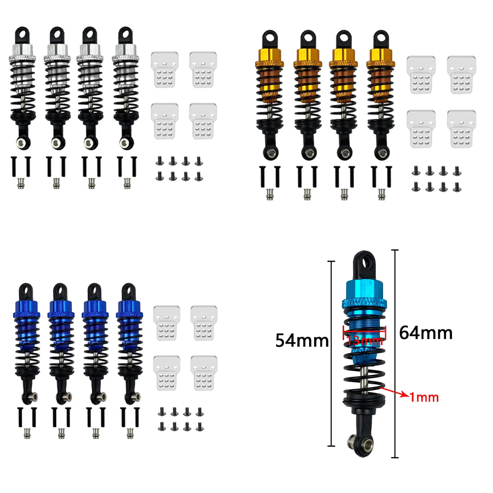 4PCS Oil - Filled Metal Shock  - Rc Tire Foam Insert review and price