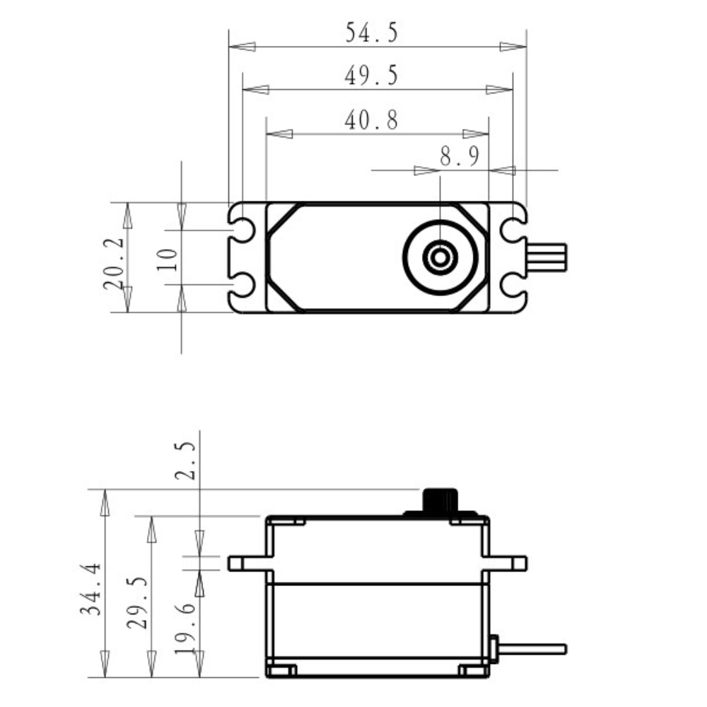 Dsservo BLS4355 55KG Low-profi - Servo Metal Gear review and price