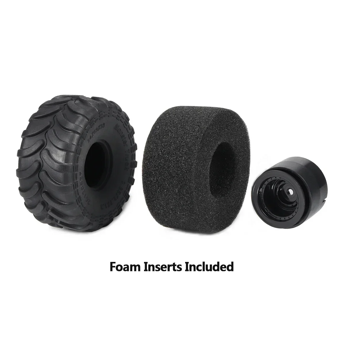 4pcs Monster Truck Tires with  - Rc Tire Foam Insert review and price