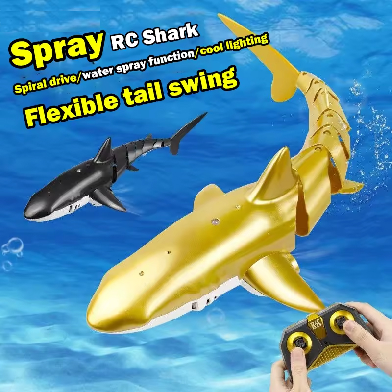 Smart Rc Shark Whale Spray Wat - Rc Submarine Water review and price
