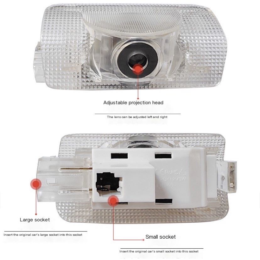 2Pcs LED Projector Lamp Car Do - Led Light Kit Rc review and price
