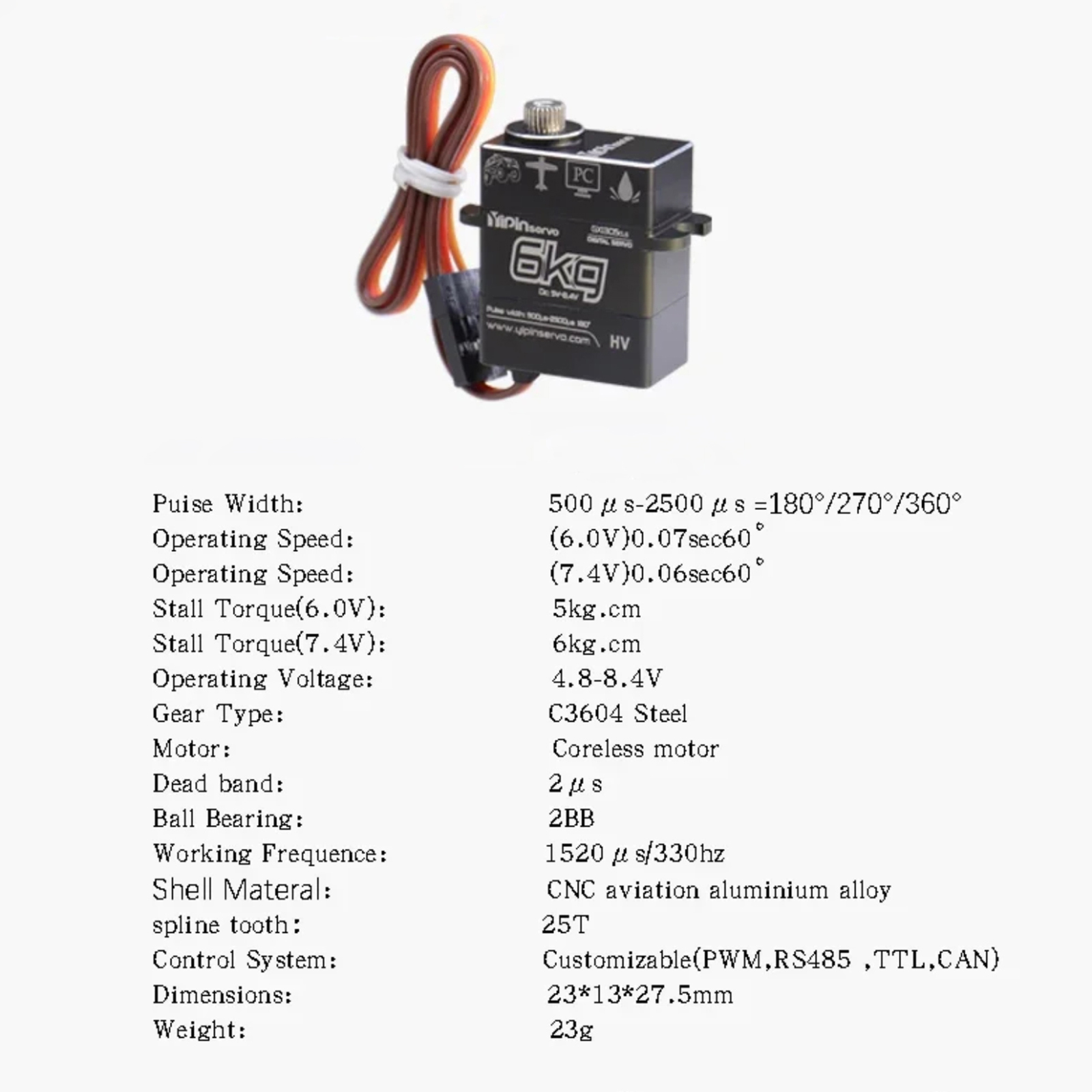 GX Coreless Digital Micro Serv - Servo Metal Gear review and price